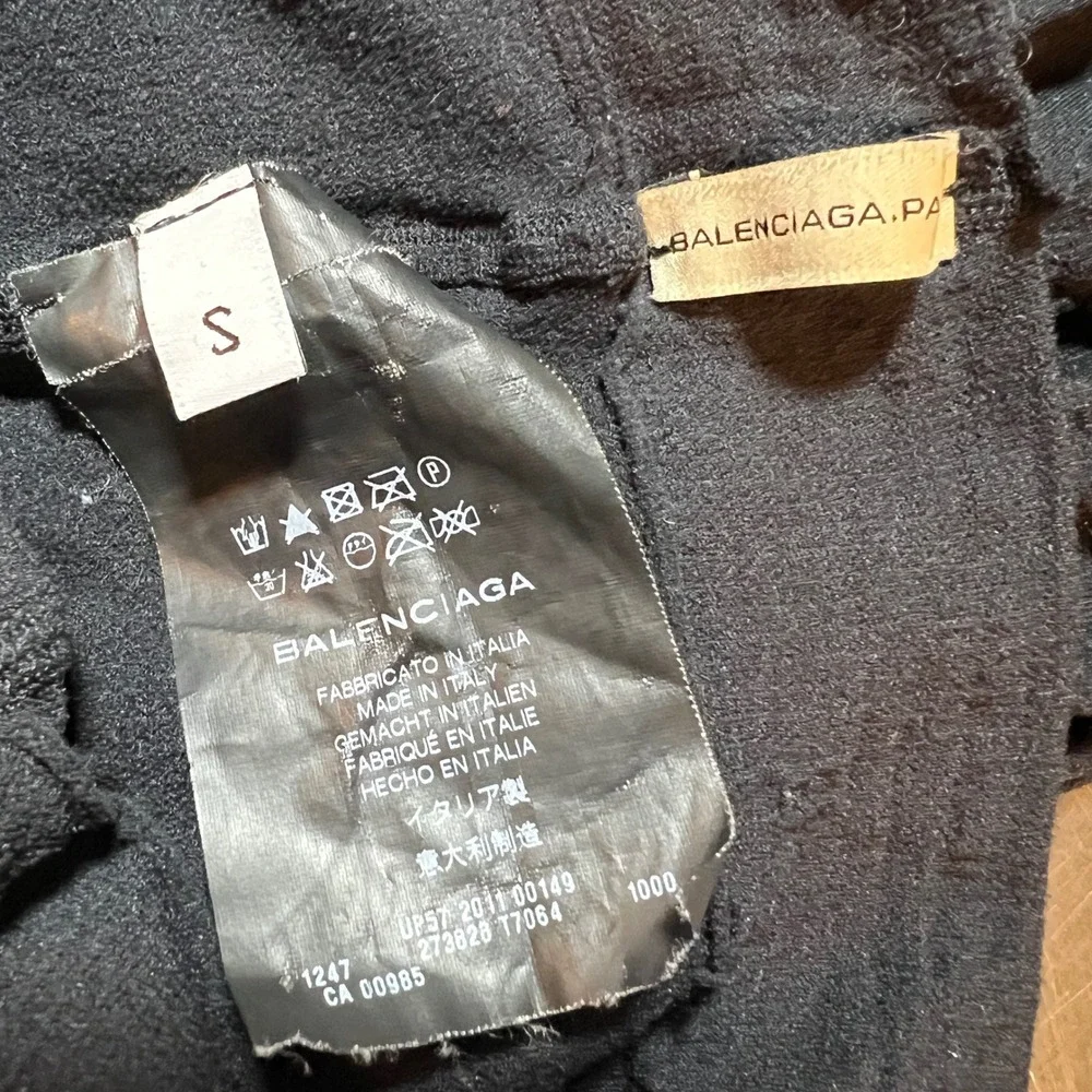 Balenciaga Black Cut Out Tights Hosiery Open‎ Ladder Made in Italy Size S